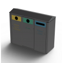 MK1 (3-Way) Recycling Bin  | Street Furniture Ireland | Larkin Engineering 